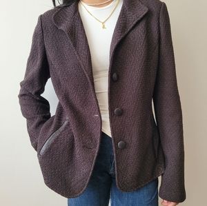 St. John Wool Blend Knit Blazer